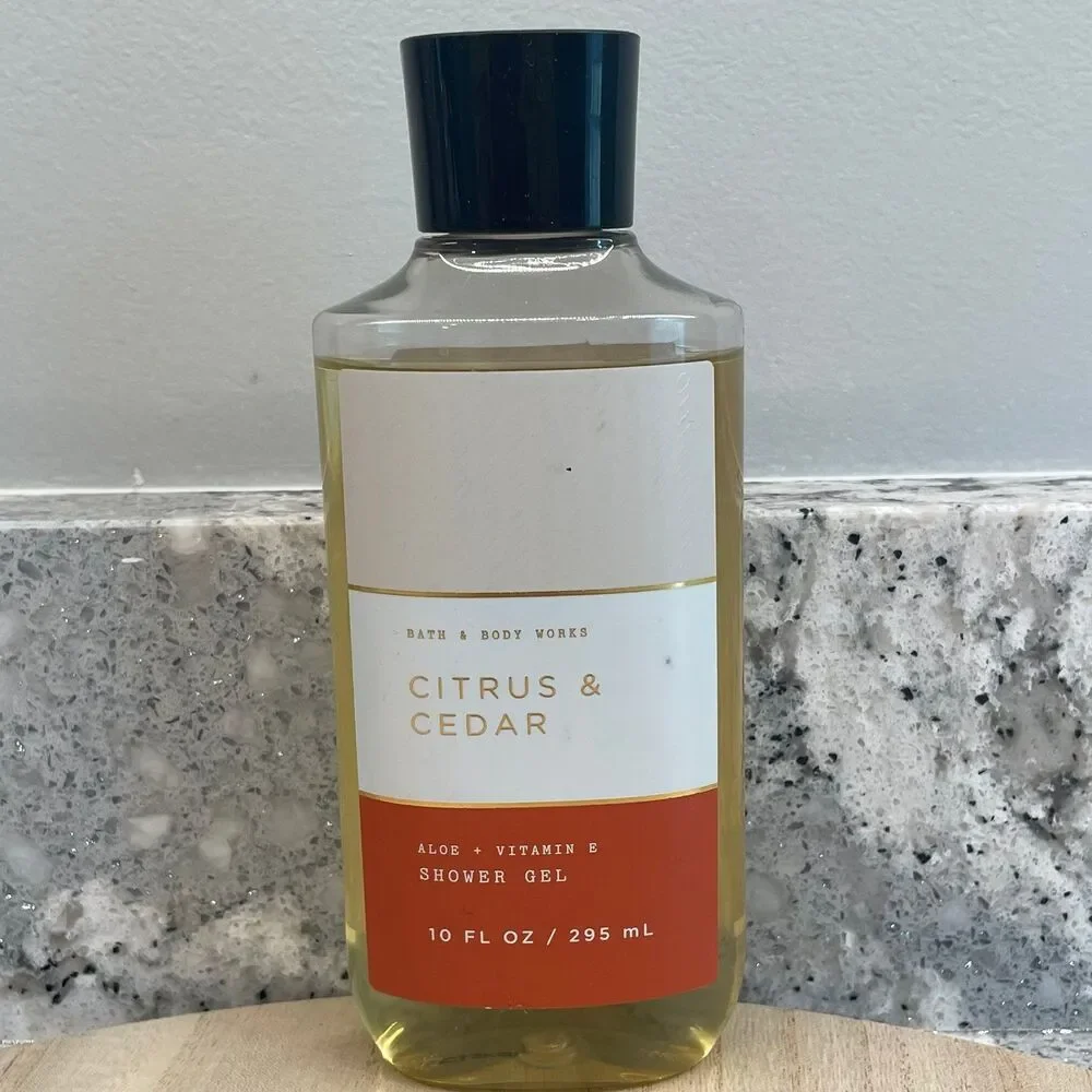 Bath & Body Works Shower Gel 10 oz. CITRUS & CEDAR Aloe + Vitamin E